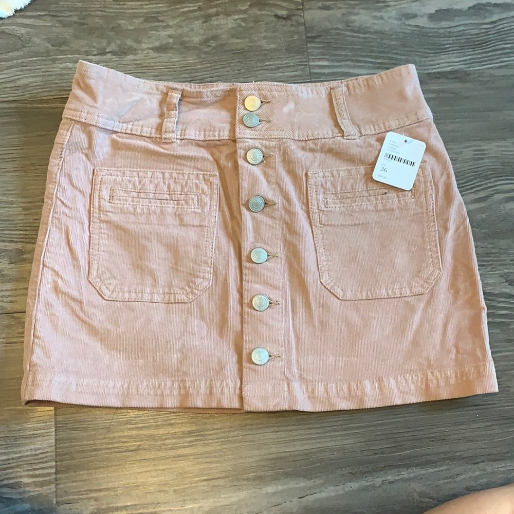Free People corduroy mini skirt
